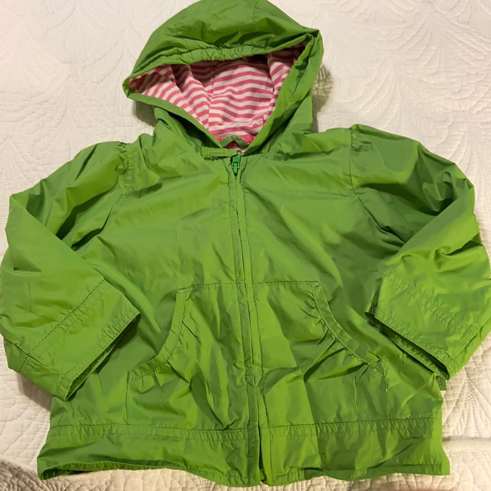 Apple Green Gap Raincoat
